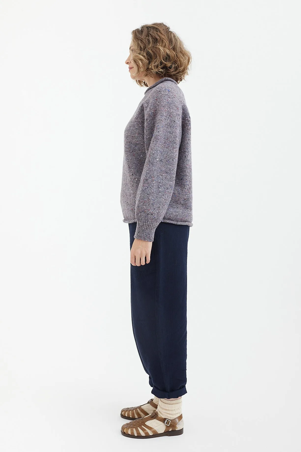 Wool Cashmere Flecky Toast Sweater