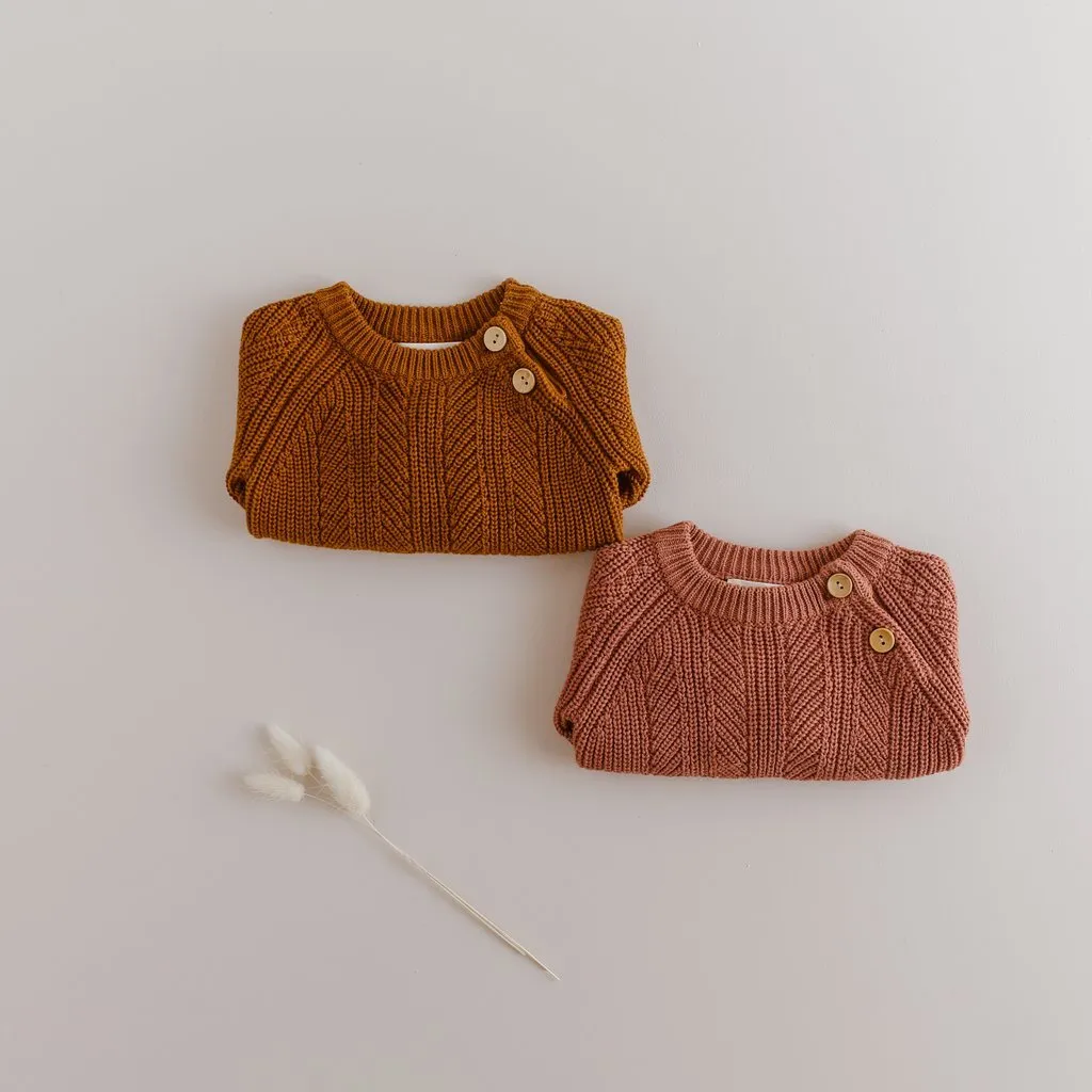 Two Darlings | Terracotta Knitted Sweater