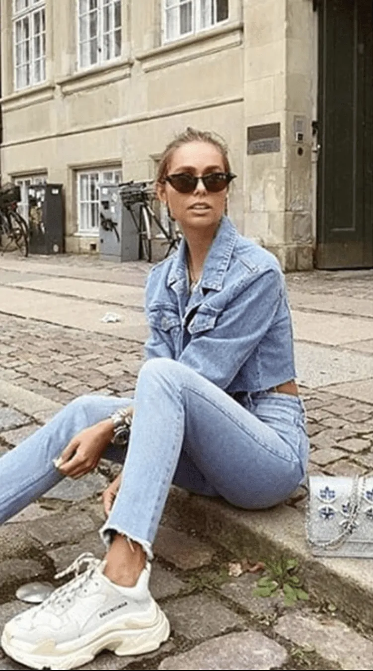 Valentina Denim Crop Jacket