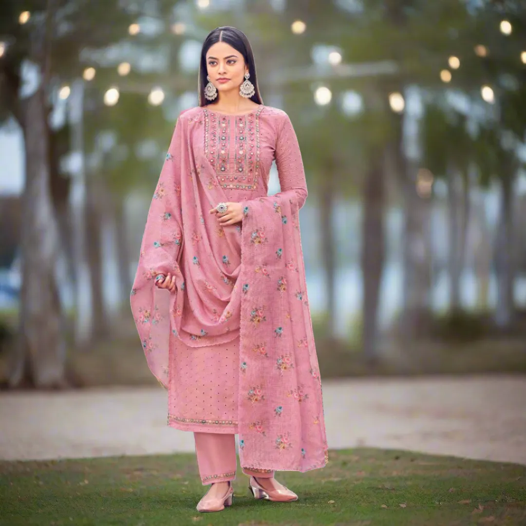 Women's Cotton Embroidery Kurta Suit